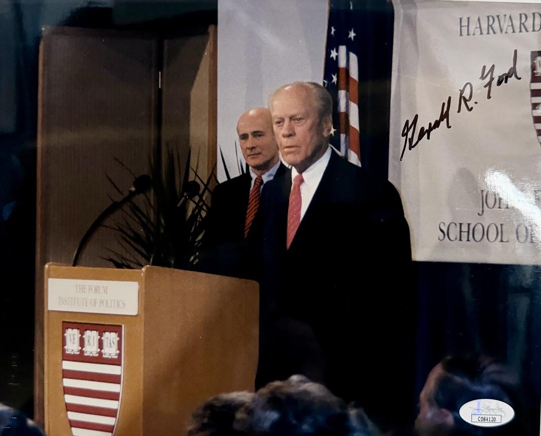 Gerald Ford signed 8x10 - JSA COA